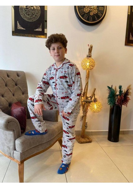 Erkek Çocuk Baskılı Pijama Takımı