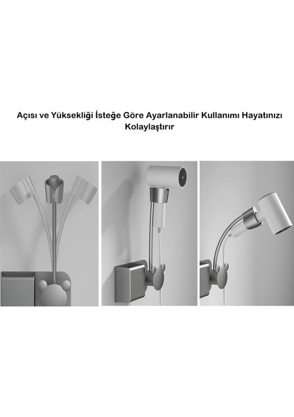 Ayarlanabilir Eller Serbest Saç Kurutma Makinesi Tutucu Pratik Banyo Organizeri- Delme Gerektirmez fiyatları