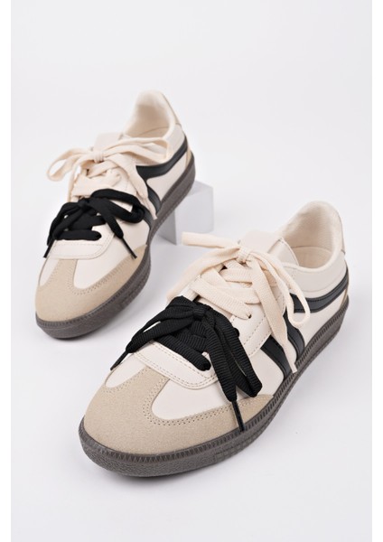 Retro Çift Bağcıklı Günlük Kadın Sneaker Spor Ayakkabı