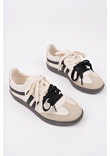 Retro Çift Bağcıklı Günlük Kadın Sneaker Spor Ayakkabı