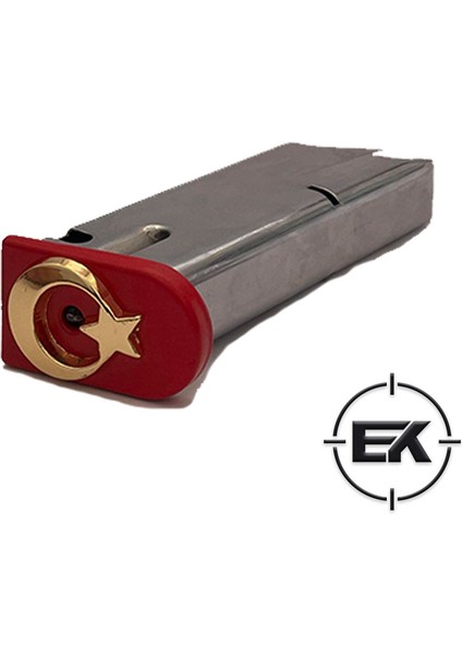 Şarjör Altı Metal Bayraklı Kapak - Sarsılmaz Kılınç 2000 Light Mega P8L-S modelleri