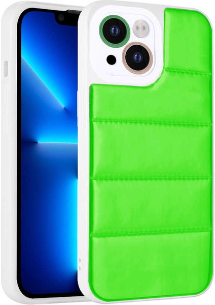 Apple iPhone 13 Uyumlu Kamera Korumalı Airbagli Renkli Seksek KAPAK-YEŞIL-8680436603925-OTNV76627