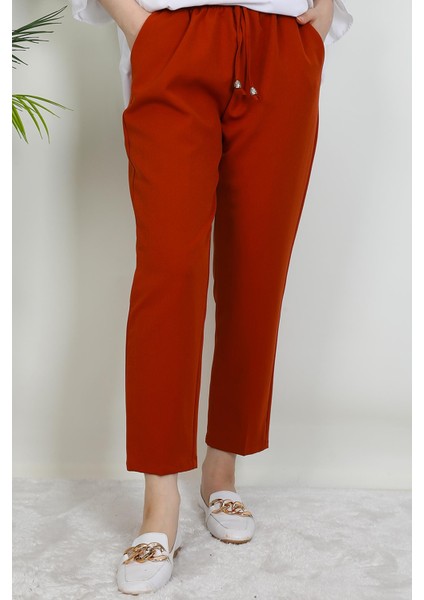 Beli Lastikli Pantolon Turuncu fiyatları