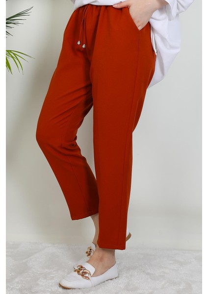 Beli Lastikli Pantolon Turuncu indirimleri