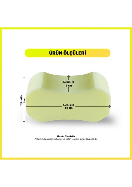 |Oto Araba Araç Yıkama Süngeri 3 Adet fiyatları