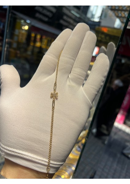 14 Ayar Altın Bileklik Kar Tanesi modelleri