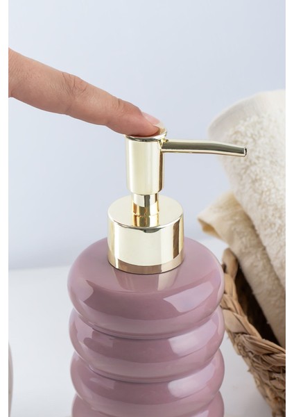 3204 Porselen Sıvı Sabunluk, Pembe, 275cc, Seramik, Tezgah Üstü Banyo ve Mutfak fiyatları