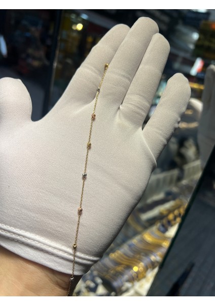 14 Ayar Altın Bileklik Renkli Dorikalı modelleri