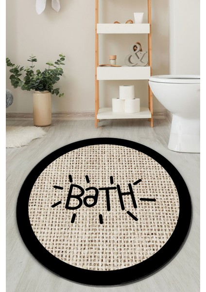 Pallon Bej Çap Banyo Paspası Djt
