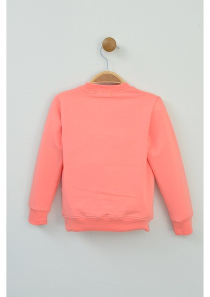 Leopar Detaylı Kalp Desenli Sweatshirt (3-7 Yaş) indirimleri