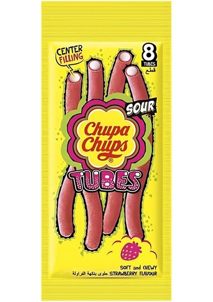 Tubes Sour Strawberry 80G