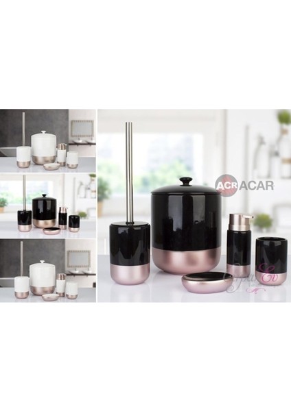 5'li Siyah Parça Seti, Şık ve Kullanışlı Tasarım