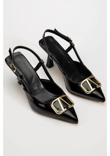 Rugan Toka Detaylı Ince Topuklu Abiye Gece Ayakkabısı fiyatları