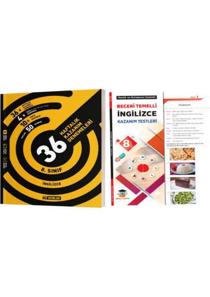 8.sınıf Ingilizce 36 Haftalık Kazanım Denemeleri ve Beceri Temelli Kazanım Ingilizce Yaprak Test