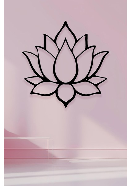 Lotus Yaşam Çiçeği Tablo Duvar Dekorasyonu Lazer Tablo