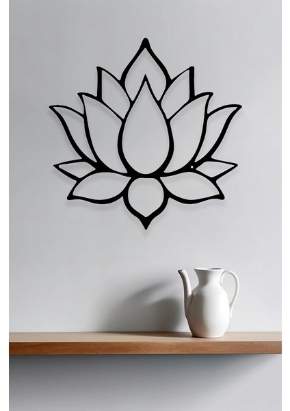 Lotus Yaşam Çiçeği Tablo Duvar Dekorasyonu Lazer Tablo