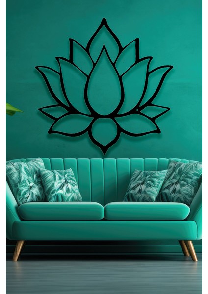 Lotus Yaşam Çiçeği Tablo Duvar Dekorasyonu Lazer Tablo