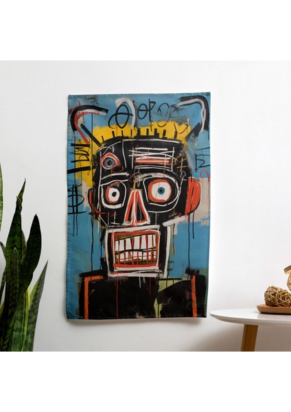 Ham Duygusal Neo-Ekspresyonizm Duvar Örtüsü | Canlı Renkler | Ranforce Kumaş | Hafif Kumaş