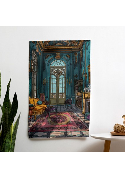 Klasisizm Pop Art Duvar Sanatı - Canlı Renkler Kumaş Duvar Asılı - Modern Hafif Duvar Örtüsü