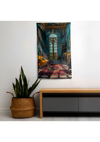 Klasisizm Pop Art Duvar Sanatı - Canlı Renkler Kumaş Duvar Asılı - Modern Hafif Duvar Örtüsü