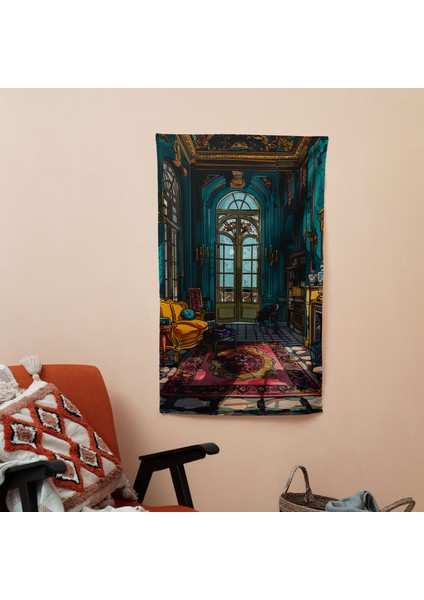 Klasisizm Pop Art Duvar Sanatı - Canlı Renkler Kumaş Duvar Asılı - Modern Hafif Duvar Örtüsü