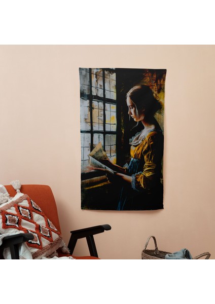 Duvar Örtüsü - Pamuk Arka, Polyester Ön - Canlı Renkler - Süblimasyon Baskı - Dekoratif