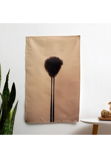 Modern Afro Essentials Duvar Örtüsü - Canlı Renklerle Pamuk ve Polyester Kumaş Sanat