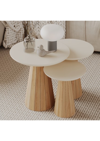 Dekoratif ve Özel Tasarım Mantar Zigon Çay Sehpası