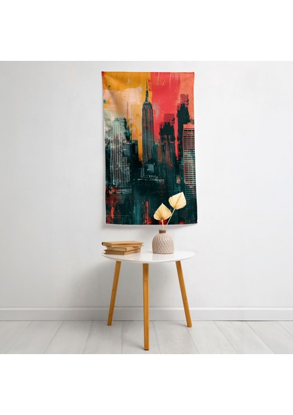 Rönesans Pop Art Duvar Örtüsü - Pamuk Sırt, Polyester Ön - Canlı Renkler, Süblimasyon