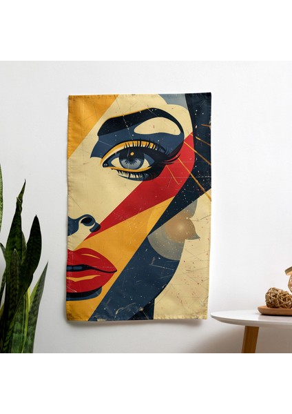 Pop Art Film Posteri Duvar Örtüsü - Pamuk Arka, Polyester Ön - Canlı Renkler, Süblimasyon