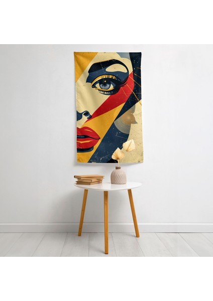 Pop Art Film Posteri Duvar Örtüsü - Pamuk Arka, Polyester Ön - Canlı Renkler, Süblimasyon