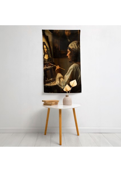 Modern Sanat Duvar Örtüsü - Canlı Renkler, Ranforce Kumaş - Şık Yatak Odası ve Oturma Odası
