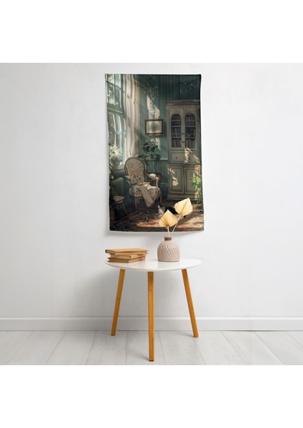 Modern Sanat Duvar Örtüsü - Pamuk Sırt, Polyester Ön - Ranforce Kumaş, Canlı Renkler