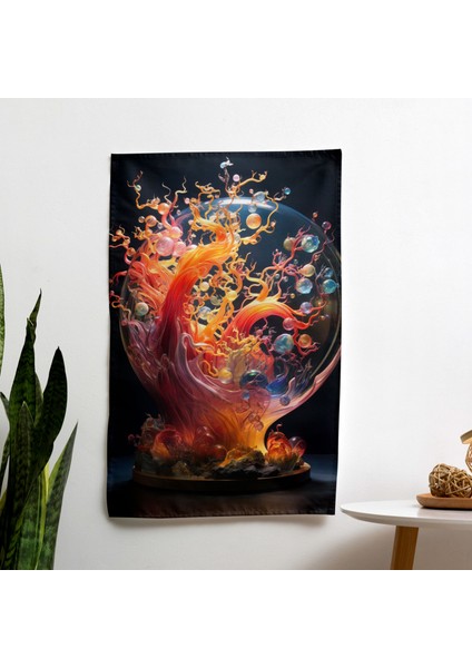 Dia De Los Muertos Duvar Örtüsü - Yatak Odası, Oturma Odası Veya Yurt Dekoru Için Canlı %100