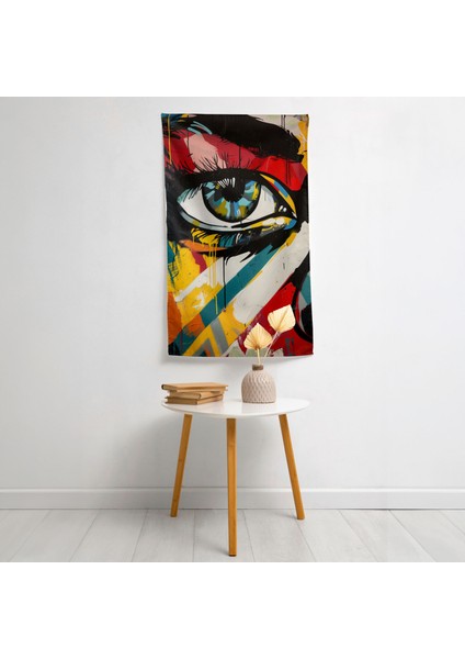 Popart Tarzı Duvar Örtü - Yatak Odası, Oturma Odası, Yurt Için Canlı Pamuklu Kumaş Sanatı fiyatları