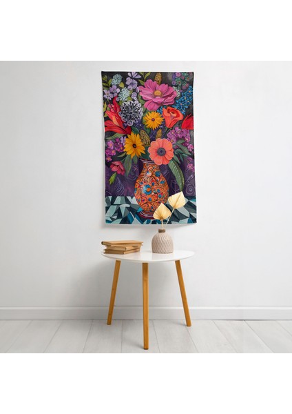 Klasisizm Pop Art Duvar Örtüsü - Pamuk Sırt, Polyester Ön - Canlı Renkler, Yatak Odası,