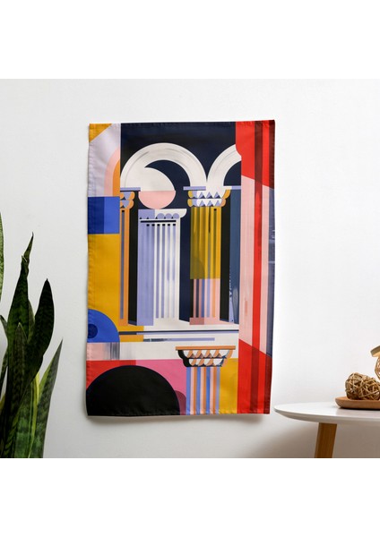 Pop Art Duvar Örtüsü - Canlı Süblimasyon Baskılı Sertifikalı Kumaş