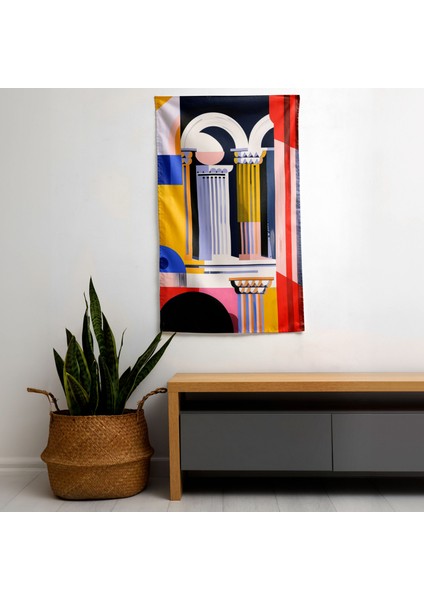Pop Art Duvar Örtüsü - Canlı Süblimasyon Baskılı Sertifikalı Kumaş