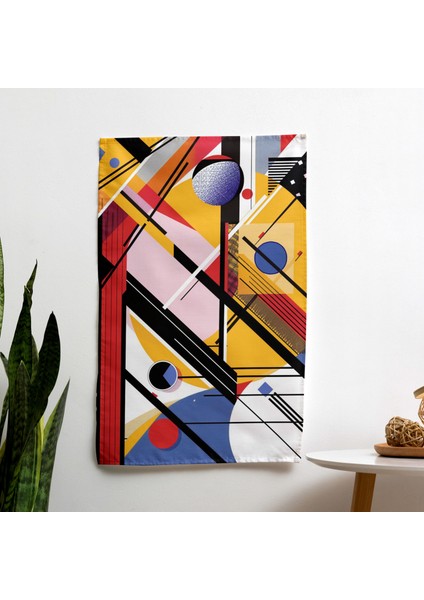 Popart Tarzı Duvar Sanatı - Yatak Odası, Oturma Odası ve Yurt Dekoru Için Canlı Kumaş Duvar