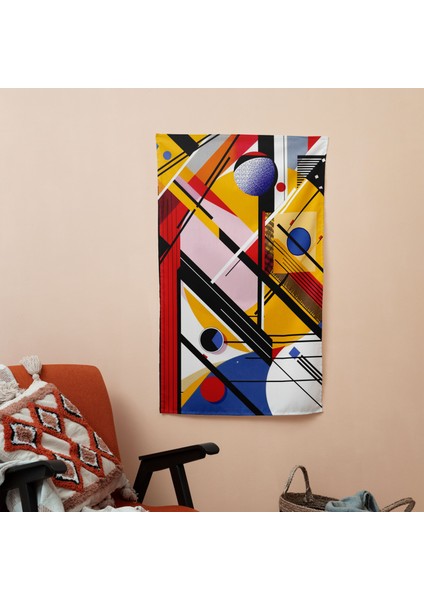 Popart Tarzı Duvar Sanatı - Yatak Odası, Oturma Odası ve Yurt Dekoru Için Canlı Kumaş Duvar