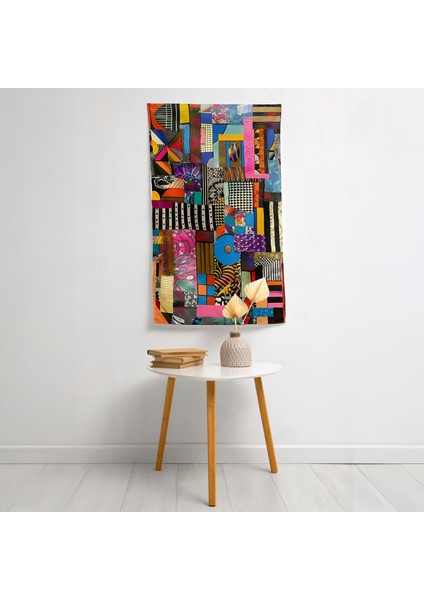 Popart Tarzı Duvar Örtüsü - Yatak Odası, Oturma Odası ve Yurt Dekoru Için Canlı Pamuk