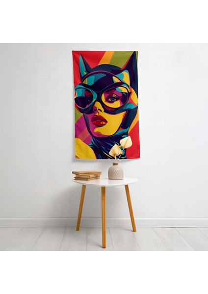 Popart Tarzı Duvar Örtü - Yatak Odası, Oturma Odası, Yurt Için Canlı Süblimasyon Baskı Kumaş