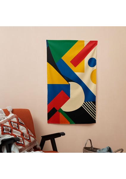 Popart Tarzı Duvar Örtüsü - Canlı Renkler, Yatak Odası, Oturma Odası ve Yurt Dekoru Için