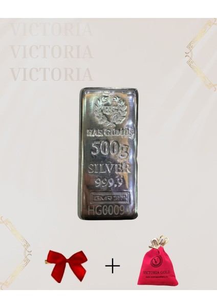 Sertifikalı 500 Gr Külçe Gümüş 999 Ayar Tütsülük hediye