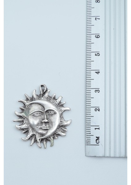 Güneş ve Ay Gümüş Kaplama Kolye Ucu fiyatları