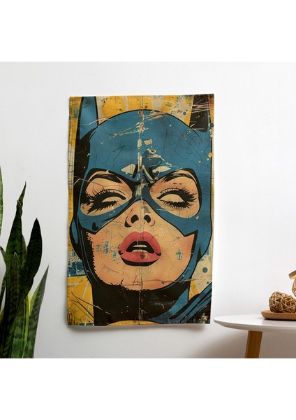 Popart Tarzı Çizgi Roman Kapakları Duvar Örtüsü | Canlı Renkler, Süblimasyon Baskı |
