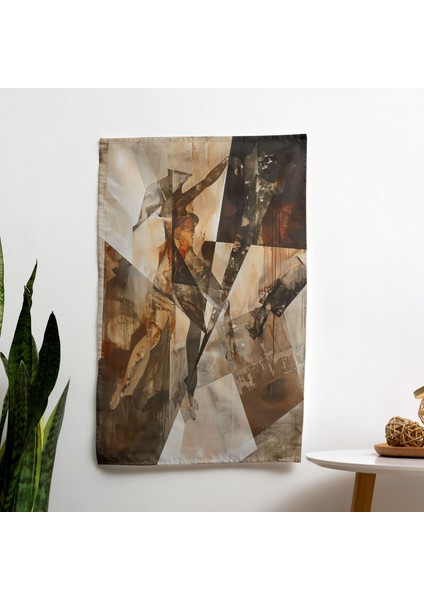 Modern Sanat Duvar Örtüsü - Pamuk Sırt, Polyester Ön - Canlı Renkler - Süblimasyon Baskı