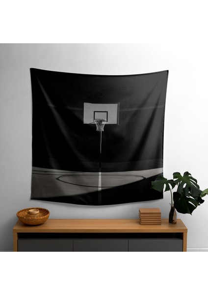 Adanmışlık Basketbol Duvar Örtüsü - Pamuk Sırt, Polyester Ön - Canlı Renkler, Yatak Odası,