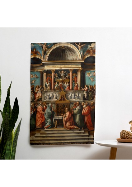 Raffaello Sanzio Modern Duvar Örtüsünden Esinlendi | Canlı Renkler | Sertifikalı | Ranforce