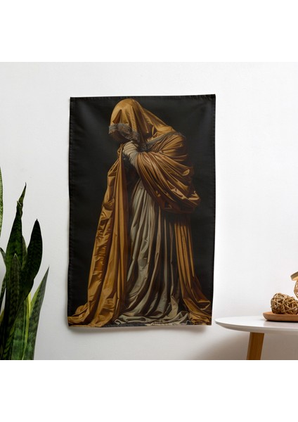 Modern Sanat Maniyerizmi Tiyatro Perdelik Duvar Örtüsü - Süblimasyon Baskılı Canlı Ranforce
